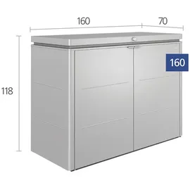 Biohort HighBoard 160 Quarzgrau-Metallic