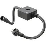 ledscom.de Dämmerungssensor für außen, IP44 Stecksystem NEMO, schwarz, Helligkeitssensor, Tag-Nacht-Schalter