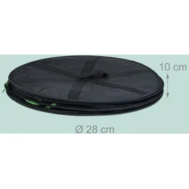 Relaxdays Trockennetz faltbar 6 Ebenen grün/schwarz