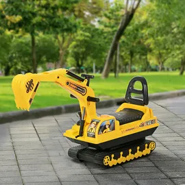 Homcom Rutschauto Sitzbagger Gelb