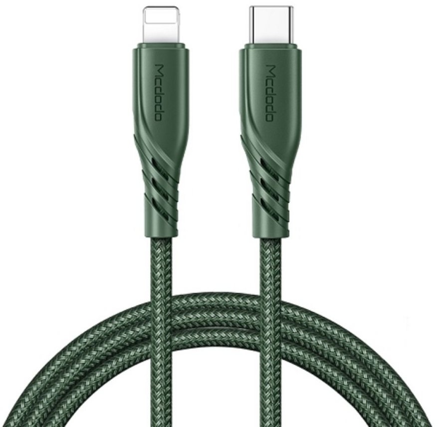 mcdodo 20W Handy-Ladekabel PD Typ-C auf iPhone Anschluss Ladegerät grün Smartphone-Kabel grün