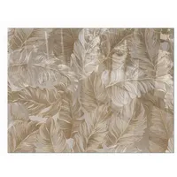 Tulup Glasbodenplatte Rechteck 80 x 60 x 0,4 cm Beige