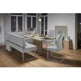 Home Affaire "Rab", 200x88x160 cm), Strukturstoff langer Schenkel links grau/hellgrau (57992906-0)