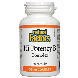 Natural Factors NATURAL FACTORS HI POTENCY B COMPLEX 50MG (60 CAPSULES) (60 Kapseln)