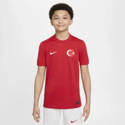 Türkei 2024/25 Stadium Away Nike Replica Fußballtrikot mit Dri-FIT-Technologie für ältere Kinder - Rot, S