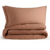 Everbrent Blumtal Bettwäsche Kupfer Textil, 135x200 cm Schlaftextilien, Bettwäsche, Bettwäsche