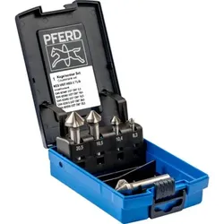 HSS-Kegelsenker-Set UGT 5-tlg. DIN 335 C 90° mit Ungleichteilung