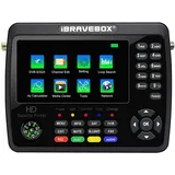 Decdeal - iBRAVEBOX V10 Finder Max+ hd Satelliten-TV-Signalfinder DVB-S/S2/S2X Digitales Handsignalmessgerät Satellitenfinder H.265 4,3-Zoll-LCD