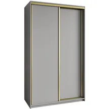 masseno Schwebetürenschrank Nisse 120 x 205 x 60 cm Grau