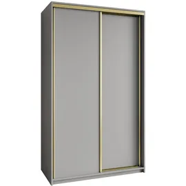 masseno Schwebetürenschrank Nisse 120 x 205 x 60 cm Grau
