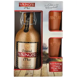 Wikinger Met Original 11% vol. 0,5l mit 2 Tonbechern