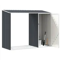 vidaXL Brennholzlager Verzinkter Stahl 245 x 98 x 159 cm Anthrazit