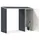 vidaXL Brennholzlager Verzinkter Stahl 245 x 98 x 159 cm Anthrazit