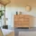 Tikamoon Highboard 10 Schubladen Teak  aus massivem Holz  beige