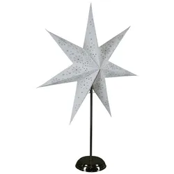Konstsmide Papierstern, Höhe: 68 cm, netz - weiss