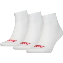 Levi's Unisex Quarter Socks White 39 42