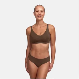 creamy fabrics Seamless Compact Push-Up BH – Damen BH ohne Bügel – Nahtloser bügelloser Push-Up BH mit extra herausnehmbaren Pads – Hebt & formt die Brust – Atmungsaktiv & perfekte Passform - L