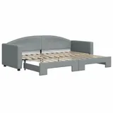 vidaXL Tagesbett 80 x 200 cm Hellgrau