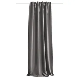 HOMEbasics Schmidt Fertiggardine Acustico 135 x 160 cm Polyester Grau