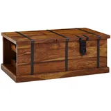 KADIMA DESIGN Weinregal Couchtisch 100x60x40 cm Massivholz Truhentisch mit Stauraum Truhe, Modern, Holztisch Wohnzimmer, Weinregal, Design Wohnzimmertisch mit Stauraum, Sofatisch Stubentisch braun