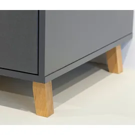 Rauch Drehtürenschrank Shinjo 187 x 203 x 53 cm Grau