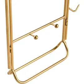 Beliani Schmuckständer mit Spiegel Metall-Schminkspiegel Glam-Stil Gold