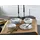CreaTable Luna Black Flower Kombiservice 18-tlg. weiß