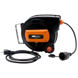 Müllner GmbH & Co.KG HM Müllner Kabeltrommel Verlängerungskabel 18m IP20 mit Slow Automatik KT18GS