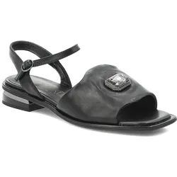 Schwarze Sandalen S.Barski Flache Schuhe, 38
