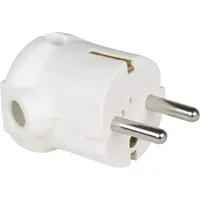 PCE Schutzkontaktstecker PP 2sl, seitlich, weiß