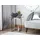 Beliani Beistelltisch silber quadratisch 40/40 cm Crystal
