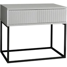 Möbel Boss Nachtschrank MARLE 60 x 52 x 38,5 cm Schwarz/Weiß