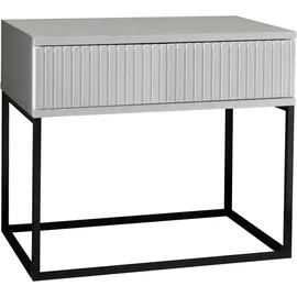 Möbel Boss Nachtschrank MARLE 60 x 52 x 38,5 cm Schwarz/Weiß