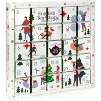 ETS - Puzzle Tee Adventskalender "White Ornaments", 25 x BIO Tee in kompostierbaren Pyramidenbeutel