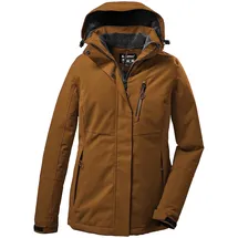 KILLTEC Damen Funktionsjacke/Winterjacke mit abzippbarer Kapuze KOW 140 WMN JCKT, dark curry, 44,