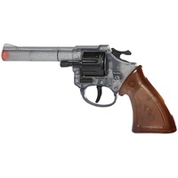 Spielzeugpistole "Cowboy", transparent/braun, 20 cm