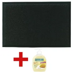 HAMAT Fußmatte »Candy« inkl. Flüssigseife »Naturals - Milch & Honig« schwarz, 60 cm