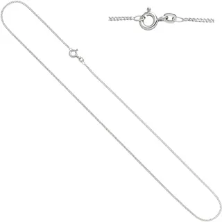 Goldkette JOBO, weiß (weißgold 333), Halsketten, Damen, Weißgold 333, L: 42, Panzerkette 333 Weißgold 42 cm 1,3 mm
