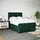 vidaXL Boxspringbett 140 x 200 cm Dunkelgrün