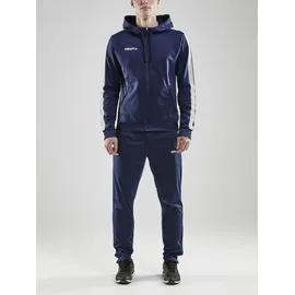Craft Kapuzenpullover Hoodie Fullzip Pro Control navyblau/weiss Herren