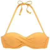 S.OLIVER Bügel-Bandeau-Bikini-Top Damen gelb Gr.34 Cup A