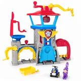 Spin Master PAW Patrol Air Rescue Pup Squad Flughafen Tower mit Fahrzeugstarter, Chase-Pup Squad Racer und Bürgermeister-Figur