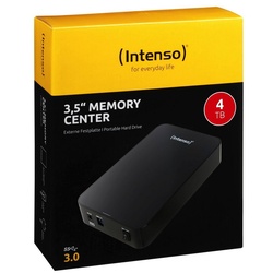 Intenso Intenso HDD externe Festplatte Memory Center 3,5 Zoll 4TB USB 3.0 schwarz externe HDD-Festplatte