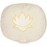 Yogabox Meditationskissen/Yogakissen Lotus oval, Natur