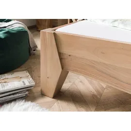 MASSIVMOEBEL24.DE Bett Akazie 180x200 Akazie natur lackiert PURE ACACIA 314