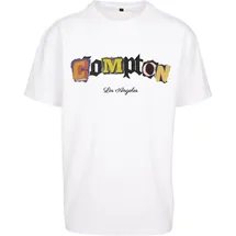 Mister Tee Compton L.a. Oversize Kurzarm-T-Shirt White XL