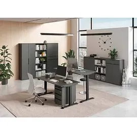 Germania Mailand Aktenschrank 81,0 x 40,0 x 120,0 cm grau