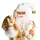 Beliani Dekofigur Weihnachtsmann weiß / gold