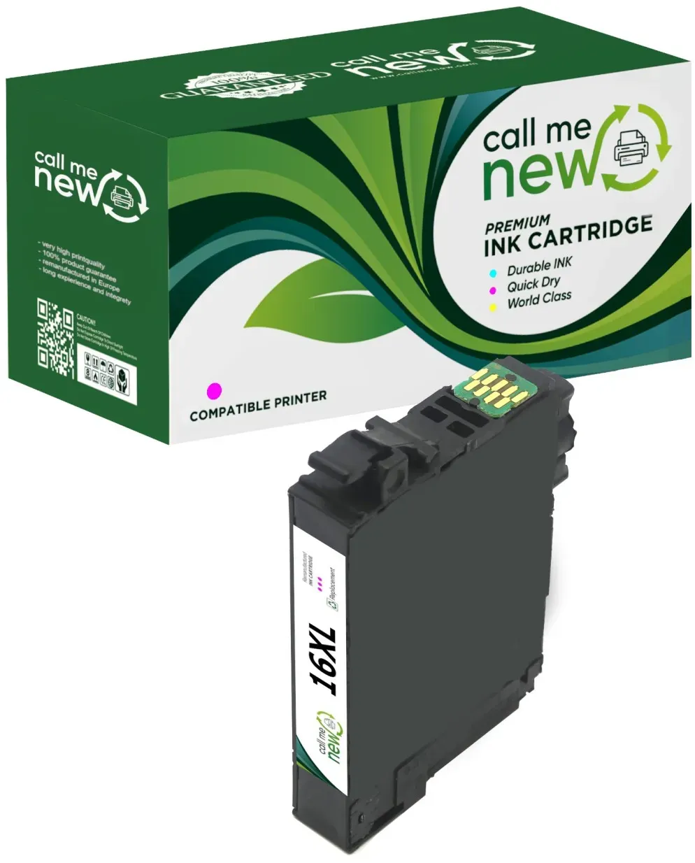 callmenew TINTE PATRONE für 16XL magenta für WorkForce 2540 2530 2010 2520 2500
