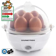 GOURMETmaxx Eierkocher 7 Eier + Eipicker Weiß